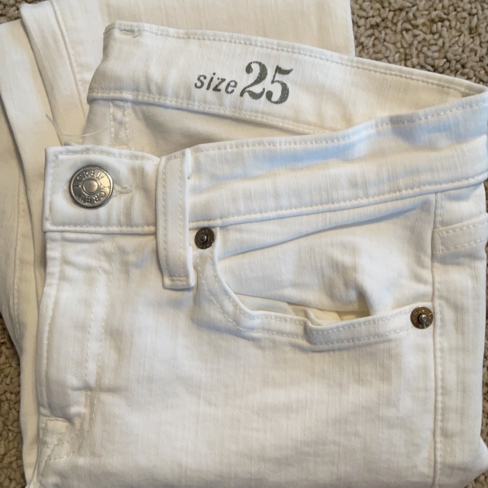 NWOT! JCrew skinny white jeans